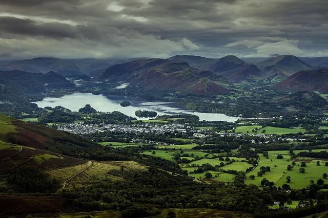 Derwentwater and the fells near Keswick