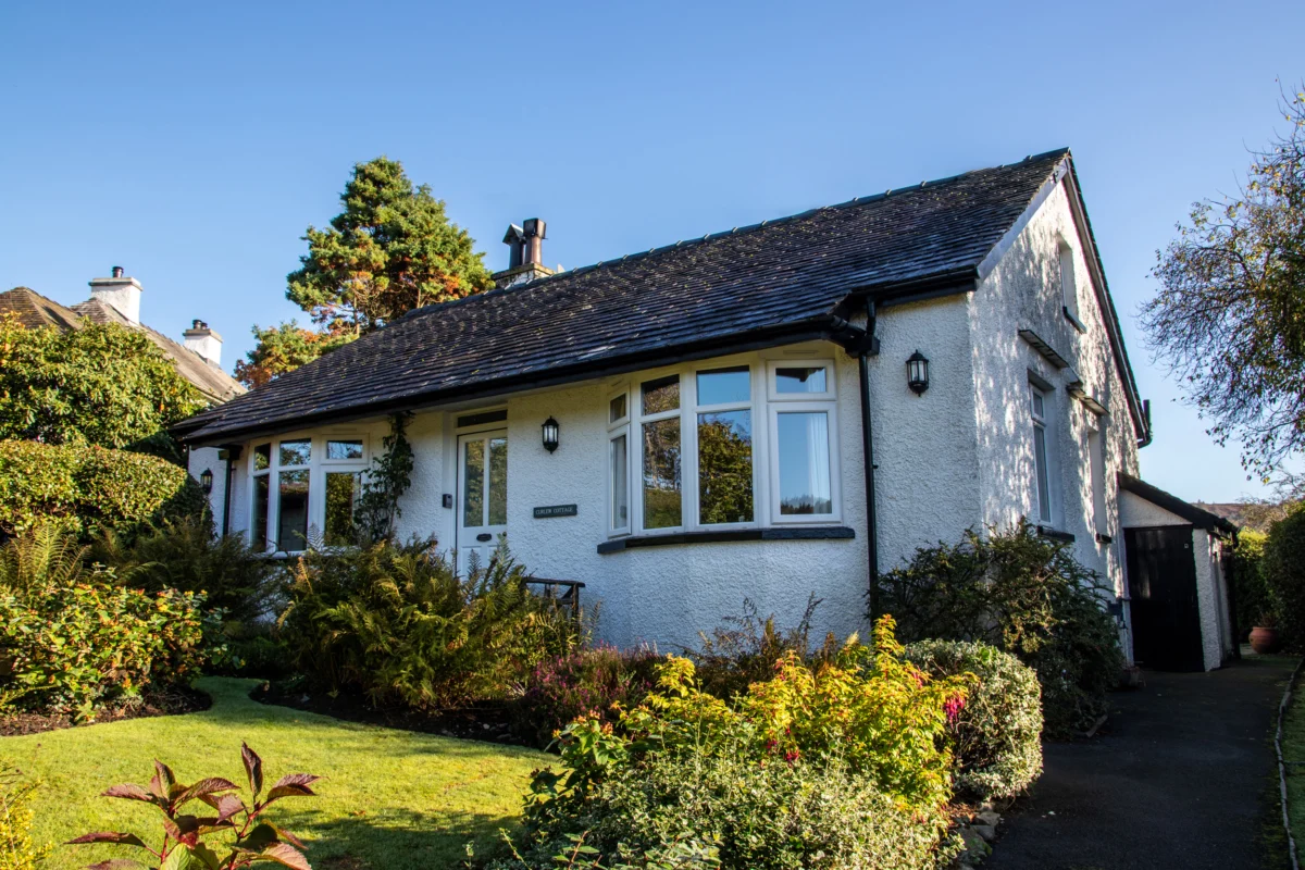 Curlew Cottage at Hawkshead is in Hawkshead, Cumbria. Two-bed bungalow in National Park. Near shops.