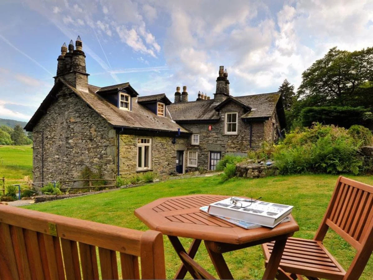 Riverbank At Stepping Stones, near Ambleside, Cumbria. Woodburning stove. Smart TV. Countryside view