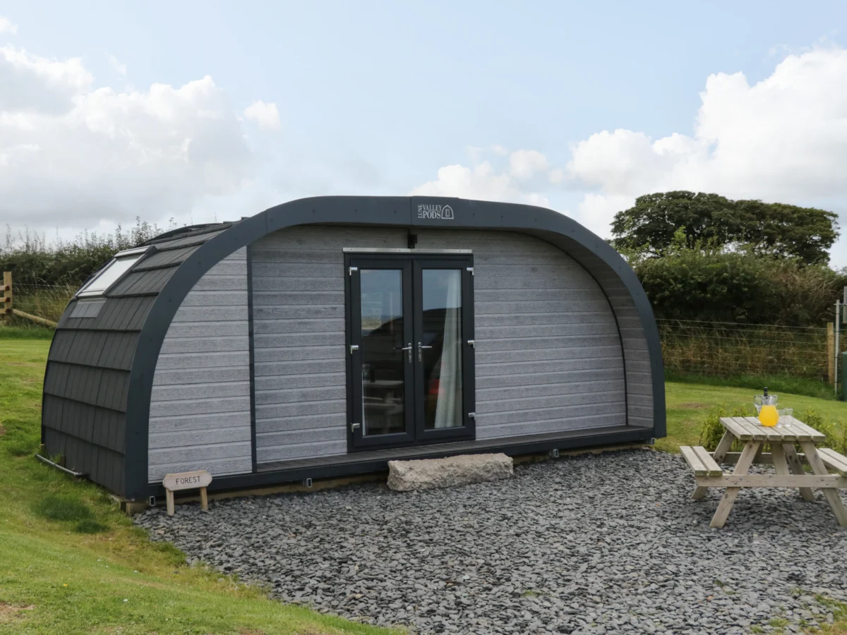 Forest, is in Dalton-In-Furness, Cumbria. Studio-style pod, ideal for couples. Rural views. Stylish.