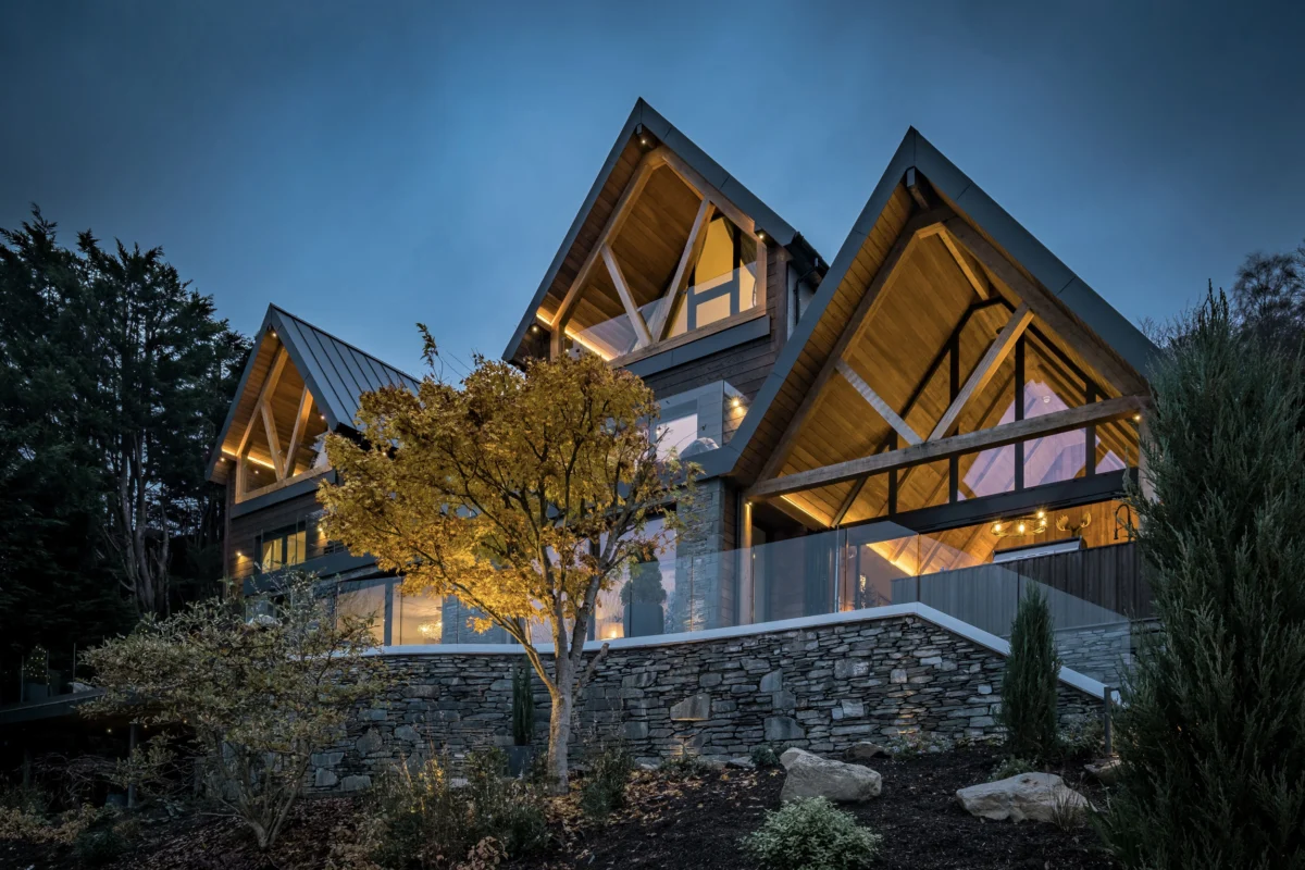 Ridge House, near Bowness-on-Windermere, Cumbria. Three-storey. Lakeside. Boathouse. Cinema. Luxury.